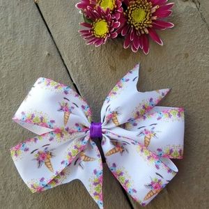 Clip hanmade hair bow/ moño para el cabello